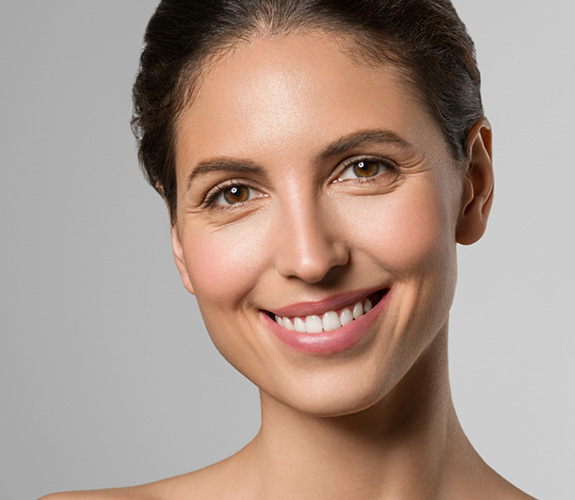 Woman smiling with flawless white teeth